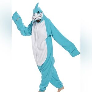 NEW Shark Costume Pajamas Adult Women or Men XL